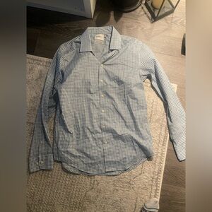 Goodfellow Blue Gingham Button Down Dress Shirt Men’s Medium